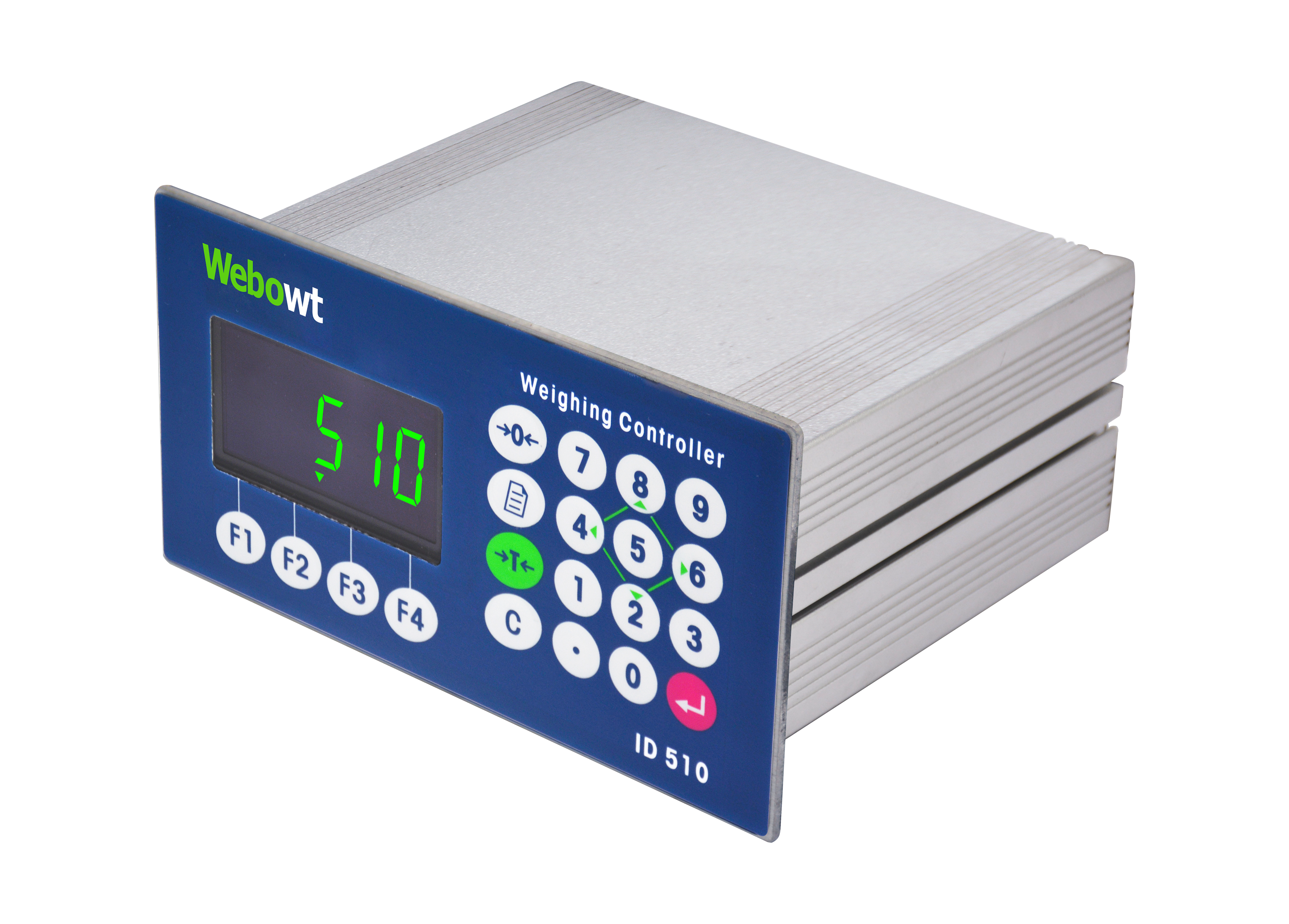 Order No. 851000F, Model No.: ID510PC2000A, ID510, Panel Type, Two Serial Ports(RS232+RS232/485), 8 Input/12 Relay Output, MODBUS-RTU, Basic Application Version, Chinese/English Menu, 110/220VAC, 