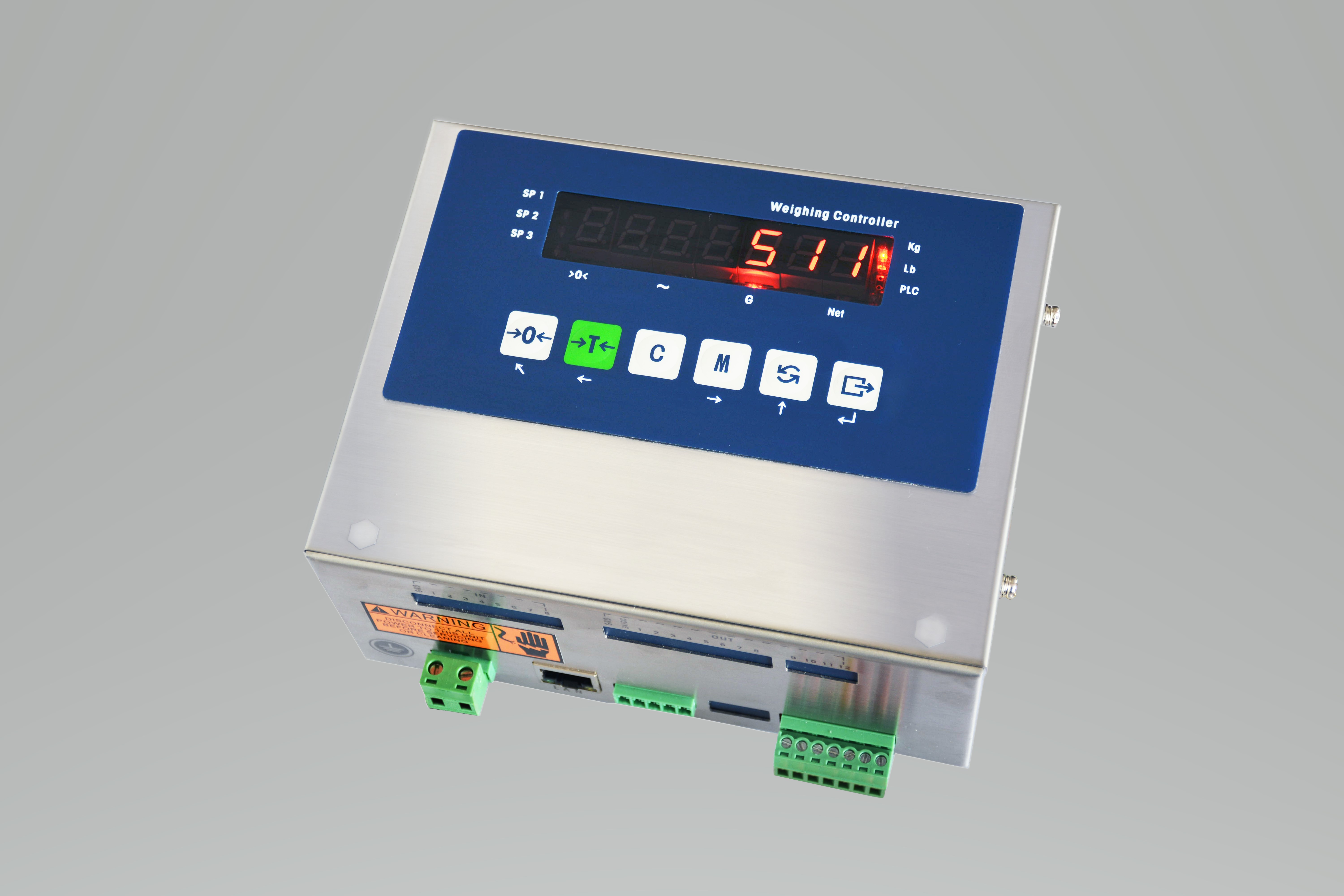Order No. 85110CD, Model No.:ID511DC0G00A,ID511, DIN RAIL, 2 serial ports(RS232+RS485),4-20mA analog output interface, Ethernet/IP interface, MODBUS-RTU, basic software, 7 LED, 110/220VAC