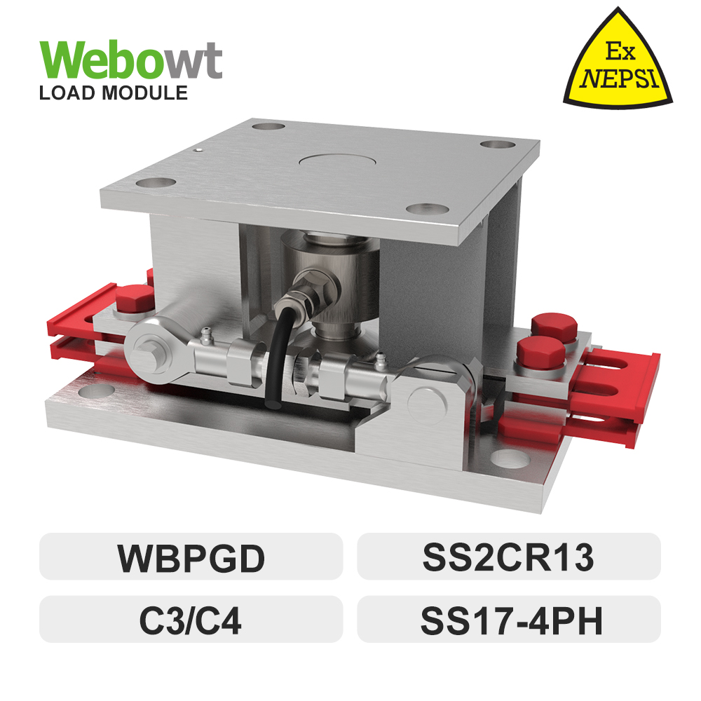 Order No. 1003127, Model No.: Weighing Module MWA WBPGD-22.5t-X-S-C3-12m-A/S , SS column load cell, SS dynamic and static weighing module, 22 .5t,C3,12m, Explosion-proof