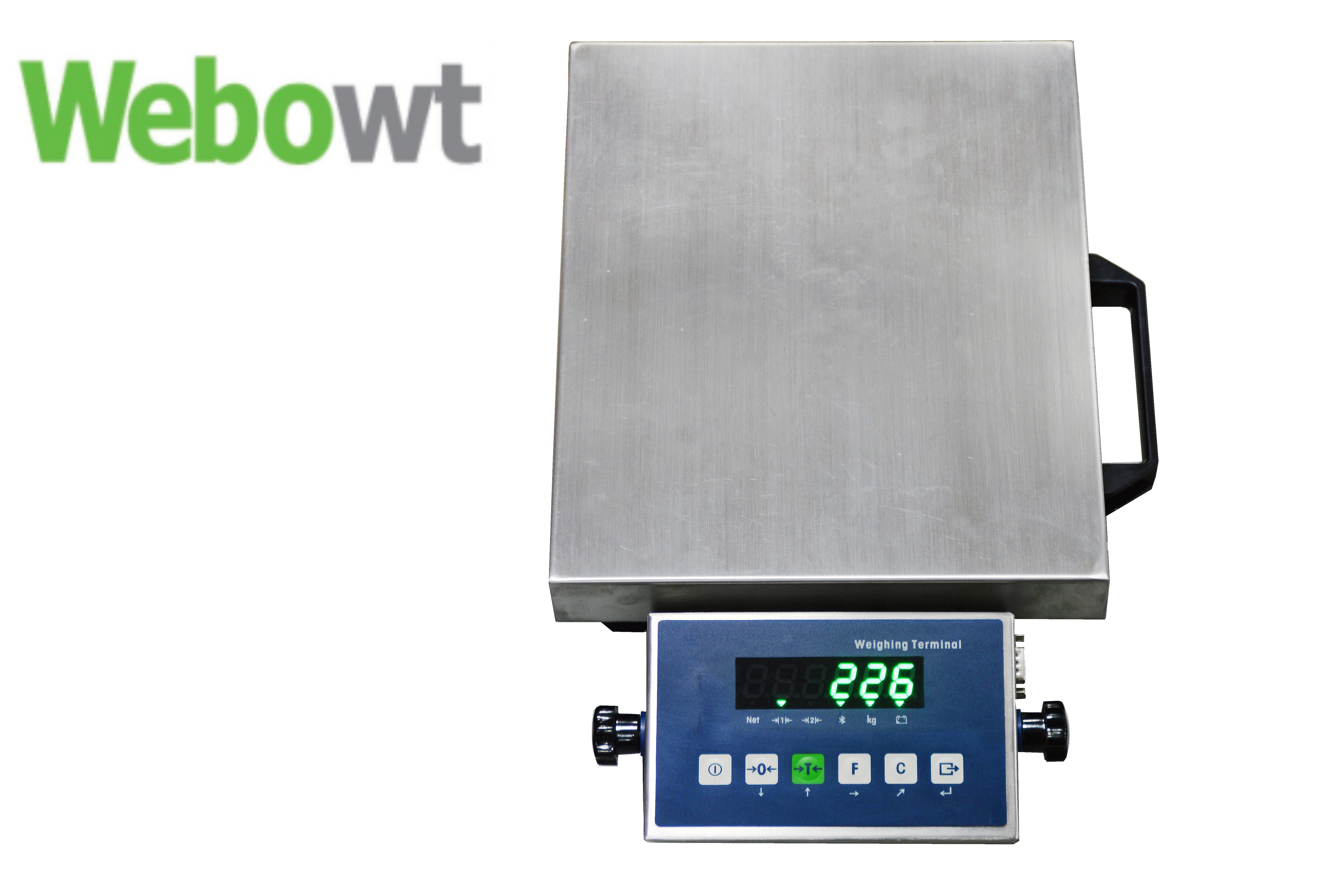 WEBOWT Bench Scale ID226W Portable Bluetooth Balance 230mm by 300mm, with WB1260B Load cell