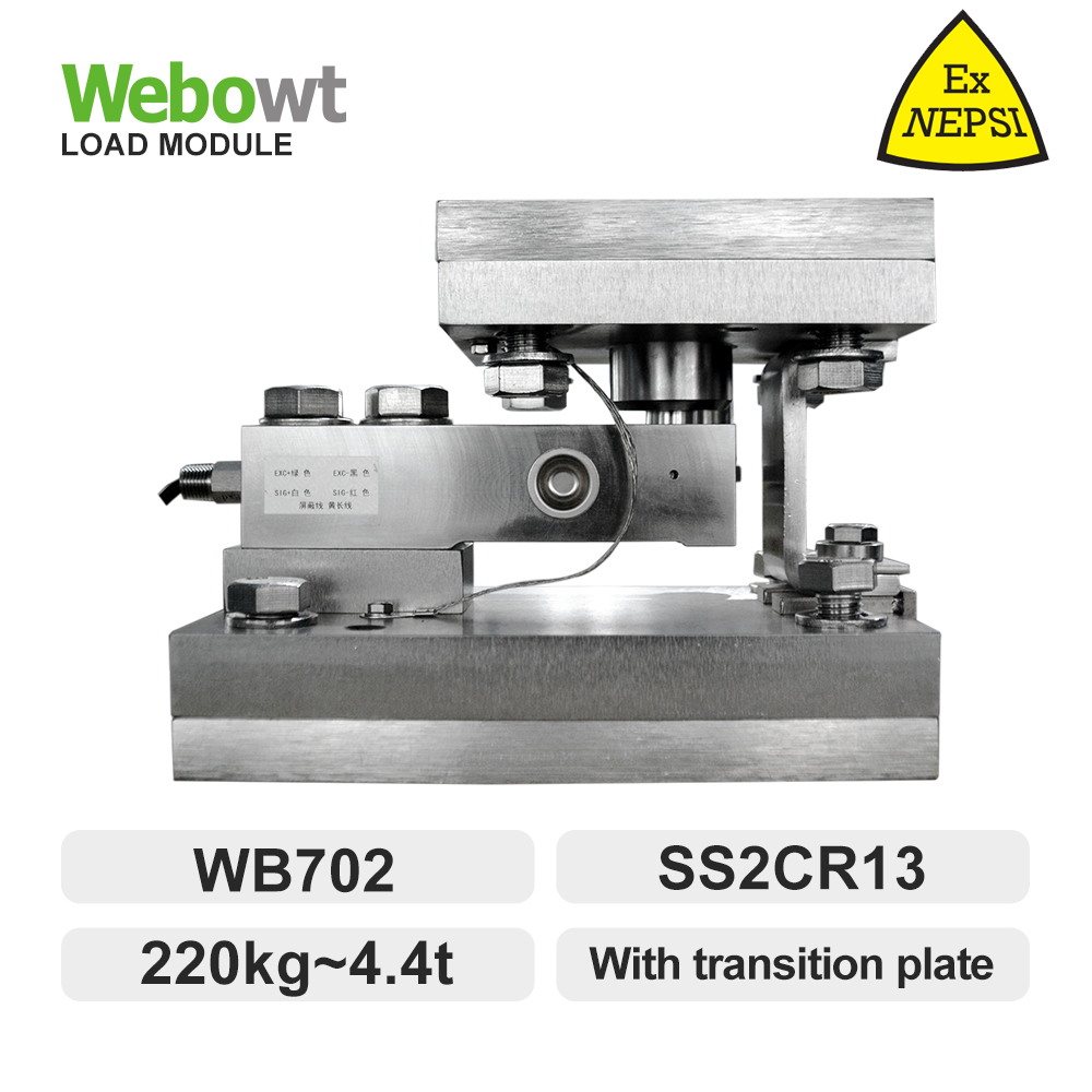 Order No. 1003389, Model No.:MWA WB702-4.4T-X-S-C6-6m-A/C, WEIGHING MODULE WB702-4.4T, SS 17-4PH, C6, DYNAMIC/STATIC LOAD, EXPLOSION PROOF